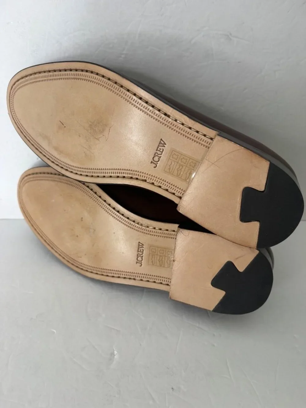 J. Crew Classic Brown Penny Loafer Leather Shoe Men's Size 10.5 New